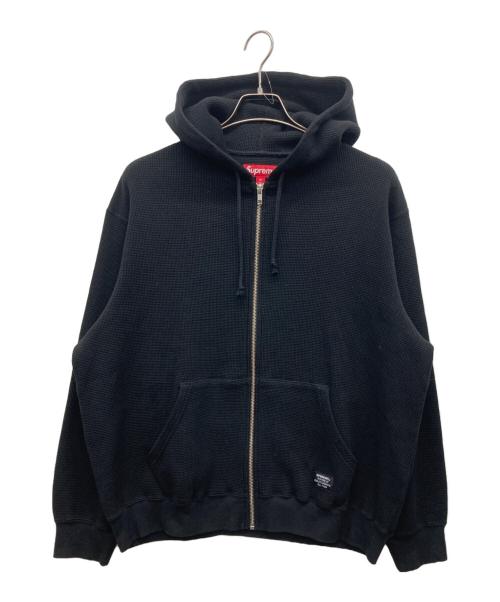 SUPREME（シュプリーム）Supreme (シュプリーム) Hooded Zip Up Thermal ブラック サイズ:Mの古着・服飾アイテム