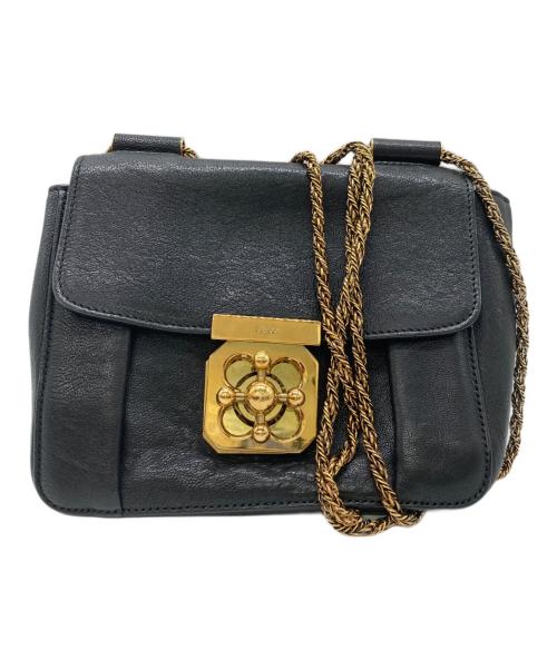 Chloe（クロエ）Chloe (クロエ) エルシーチェーンショルダーバッグ ブラックの古着・服飾アイテム