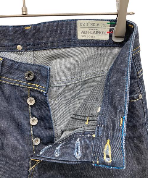 DIESEL（ディーゼル）DIESEL (ディーゼル) adidas (アディダス) デニムパンツ コラボ 3ストライプ インディゴ サイズ:W28×L30の古着・服飾アイテム