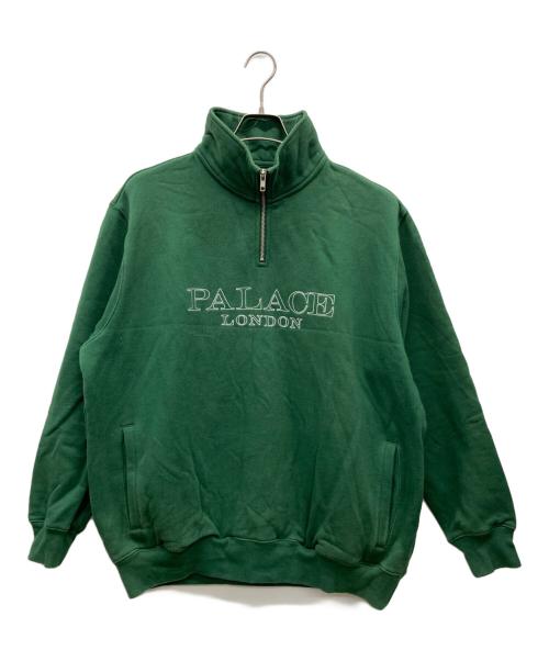 PALACE（パレス）PALACE (パレス) 1/4 ZIPハーフジップスウェット グリーン サイズ:XLの古着・服飾アイテム
