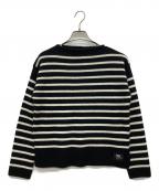 ticcaティッカ）の古着「ボーダーニット」｜ブラック