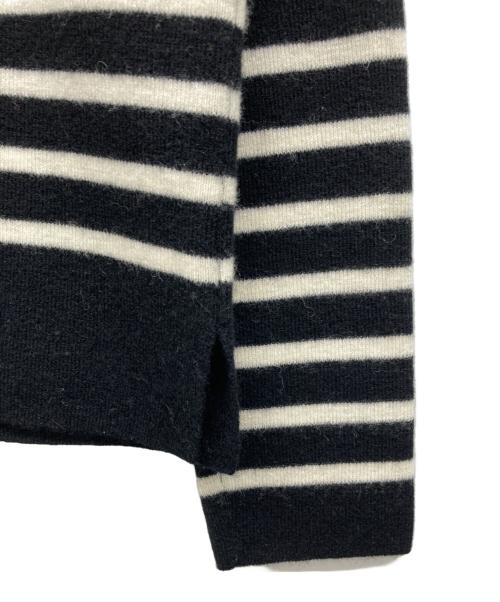 ticca（ティッカ）TICCA (ティッカ) ボーダーニット ブラック サイズ:Fの古着・服飾アイテム