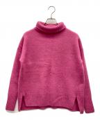 ticcaティッカ）の古着「タートルネック プルオーバー スリット」｜ピンク