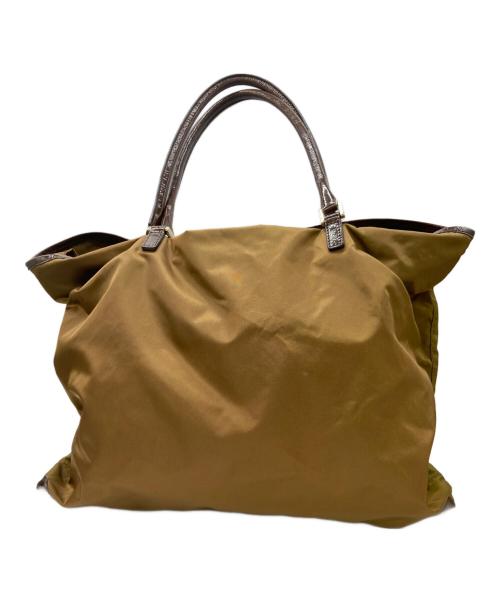 ANYA HINDMARCH（アニヤ・ハインドマーチ）ANYA HINDMARCH (アニヤ・ハインドマーチ) ナイロンバッグ ブラウンの古着・服飾アイテム