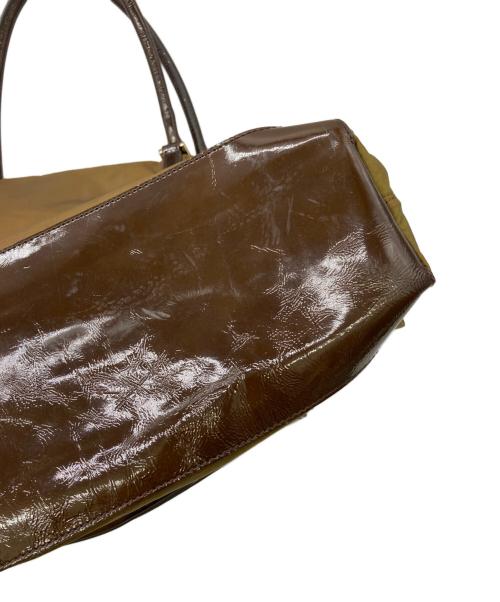 ANYA HINDMARCH（アニヤ・ハインドマーチ）ANYA HINDMARCH (アニヤ・ハインドマーチ) ナイロンバッグ ブラウンの古着・服飾アイテム