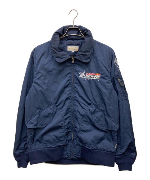AVIREX（アヴィレックス）AVIREX (アヴィレックス) RED BULL (レッドブル) フライトジャケット ネイビー サイズ:XLの古着・服飾アイテム