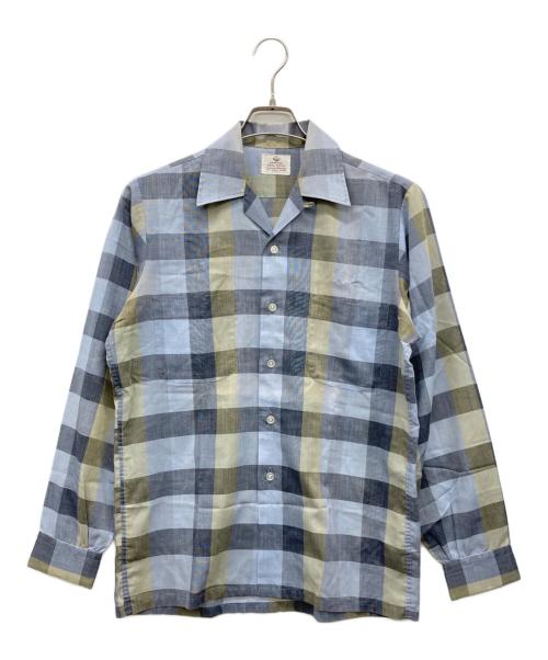 Donegal（ドネガル）Donegal (ドネガル) 60s 開襟シャツ マルチカラー サイズ:14 S 14 1/2の古着・服飾アイテム