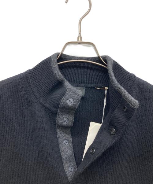 UNUSED（アンユーズド）UNUSED (アンユーズド) 5ゲージウールプルオーバーニット ブラック サイズ:3の古着・服飾アイテム