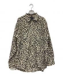 nine eight（ナインエイト）の古着「レオパード柄シャツ」｜ベージュ×ブラック