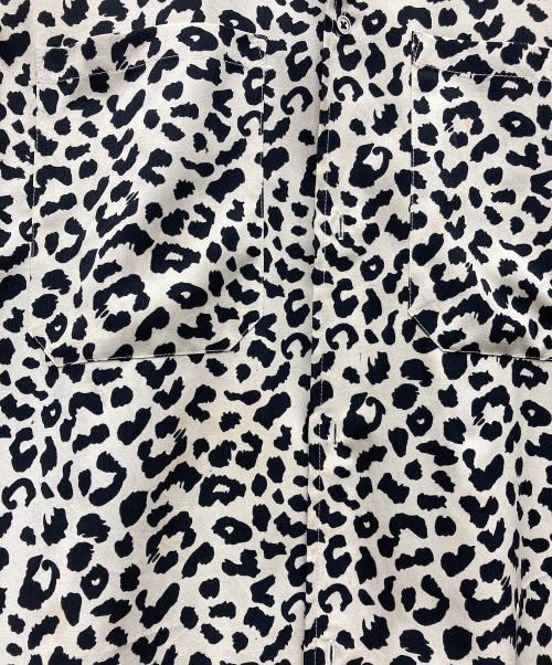 nine eight（ナインエイト）nine eight (ナインエイト) レオパード柄シャツ ベージュ×ブラック サイズ:Lの古着・服飾アイテム