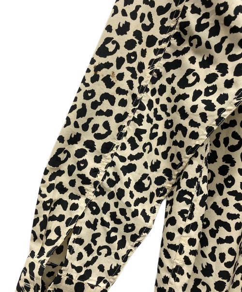 nine eight（ナインエイト）nine eight (ナインエイト) レオパード柄シャツ ベージュ×ブラック サイズ:Lの古着・服飾アイテム