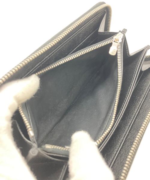 LOUIS VUITTON（ルイ ヴィトン）LOUIS VUITTON (ルイ ヴィトン) ラウンドファスナー財布 ブラックの古着・服飾アイテム