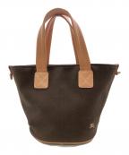 BURBERRY BLUE LABELバーバリーロンドンブルーレーベル）の古着「ハンドバッグ」｜ブラウン