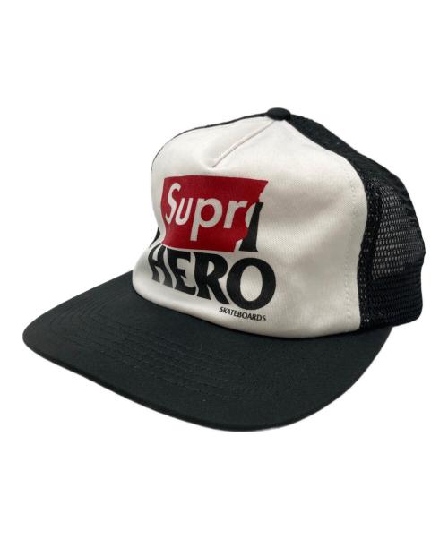 SUPREME（シュプリーム）Supreme (シュプリーム) ANTIHERO (アンタイヒーロー) メッシュキャップ ホワイトの古着・服飾アイテム