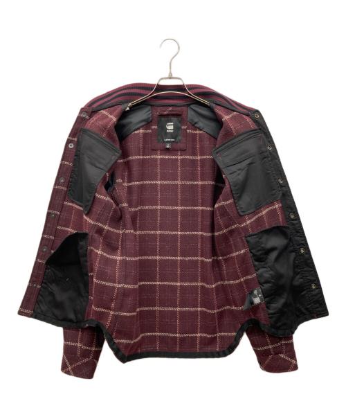 G-STAR RAW（ジースターロゥ）G-STAR RAW (ジースターロゥ) BOMBER COLLAR OVERSHIRT パープル サイズ:XSの古着・服飾アイテム