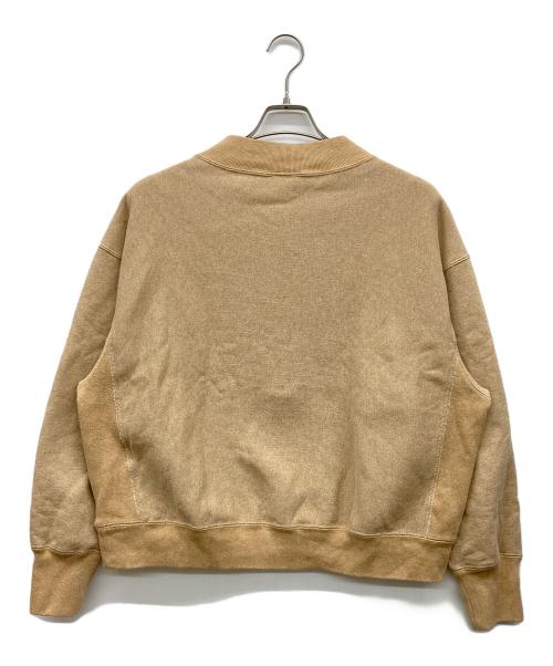 Champion REVERSE WEAVE（チャンピオン リバース ウィーブ）Champion REVERSE WEAVE (チャンピオン リバース ウィーブ) 復刻青タグハーフジップスウェット ブラウン サイズ:MEDIUMの古着・服飾アイテム