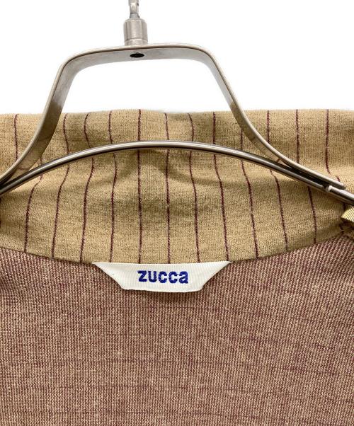 ZUCCA（ズッカ）ZUCCA (ズッカ) ストライプドリズラージャケット ベージュ サイズ:Mの古着・服飾アイテム