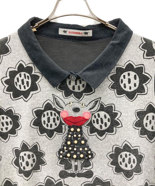 OLLEBOREBLA（アルベロベロ）OLLEBOREBLA (アルベロベロ) 長袖ワンピース 古着系 キャラクター ブラック サイズ:なしの古着・服飾アイテム