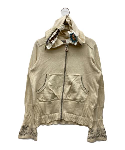 OLLEBOREBLA（アルベロベロ）OLLEBOREBLA (アルベロベロ) ジップパーカー アイボリー サイズ:表記無しの古着・服飾アイテム