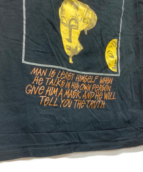 stussy AUSTRALIA（ステューシーオーストラリア）stussy AUSTRALIA (ステューシーオーストラリア) マスクプリントTシャツ ブラック サイズ:Sの古着・服飾アイテム