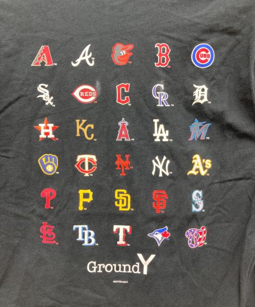 New Era（ニューエラ）New Era (ニューエラ) GROUND Y (グラウンドワイ) ベースボールTシャツ ブラック サイズ:MEDIUMの古着・服飾アイテム