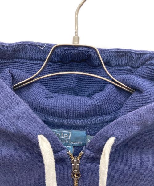 POLO RALPH LAUREN（ポロ・ラルフローレン）POLO RALPH LAUREN (ポロ・ラルフローレン) 裏起毛ジップパーカー ネイビー サイズ:XLの古着・服飾アイテム
