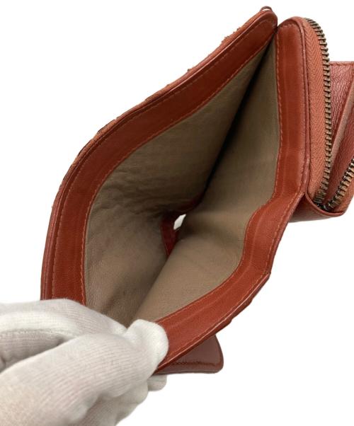 BOTTEGA VENETA（ボッテガベネタ）BOTTEGA VENETA (ボッテガベネタ) ラウンドジップウォレット ブラウンの古着・服飾アイテム