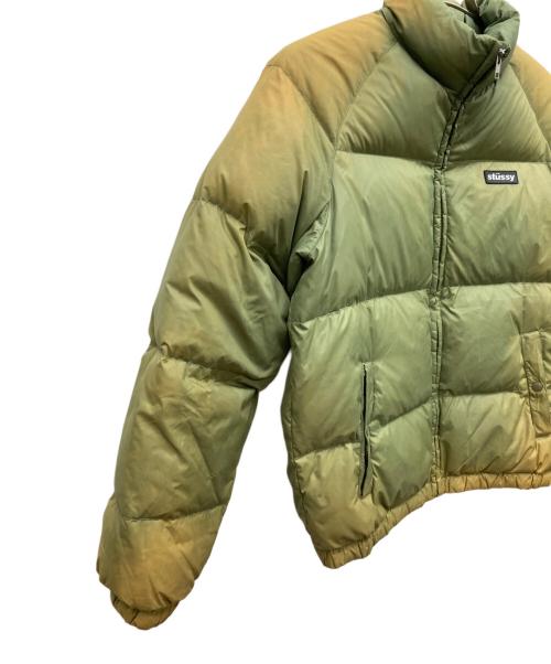 stussy（ステューシー）stussy (ステューシー) サンフェードダウンジャケット オリーブ サイズ:Lの古着・服飾アイテム