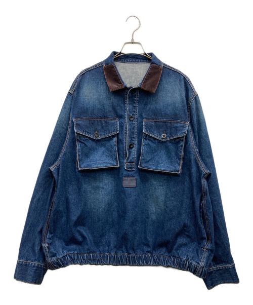 sacai（サカイ）sacai (サカイ) デニムプルオーバージャケット インディゴ サイズ:4の古着・服飾アイテム