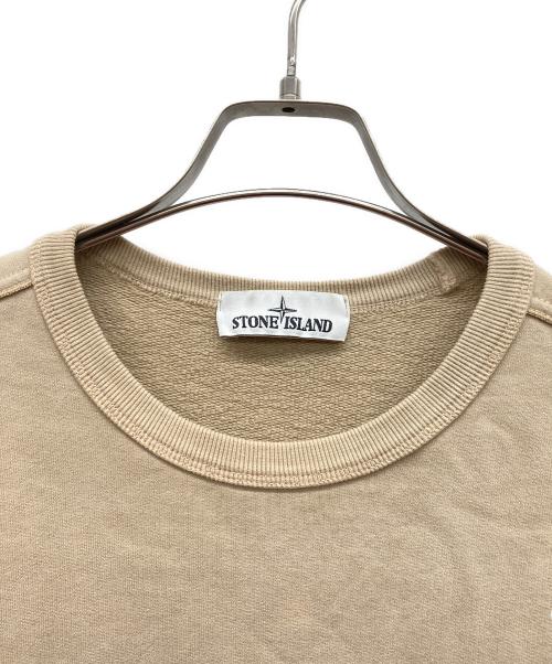 STONE ISLAND（ストーンアイランド）STONE ISLAND (ストーンアイランド) ワッペン クルーネック L/S ベージュ サイズ:Lの古着・服飾アイテム