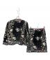LEONARD FASHION (レオナールファッション) 花柄ジャケット＆スカートセットアップ ブラック サイズ:9AR ｼﾞｬｹｯﾄ:B,82-H90-T156 ｽｶｰﾄ:W66-H92：10000円