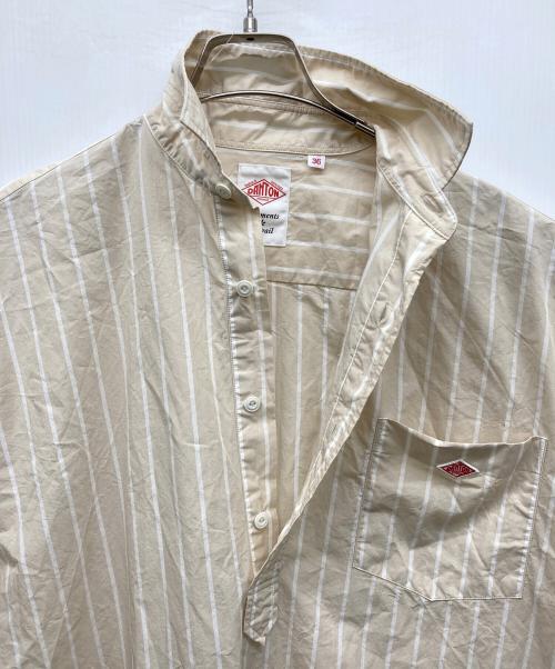 DANTON（ダントン）DANTON (ダントン) COTTON POPLIN PULLOVER SHIRT DRESS ベージュ サイズ:36の古着・服飾アイテム