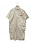 DANTON（ダントン）の古着「COTTON POPLIN PULLOVER SHIRT DRESS」｜ベージュ