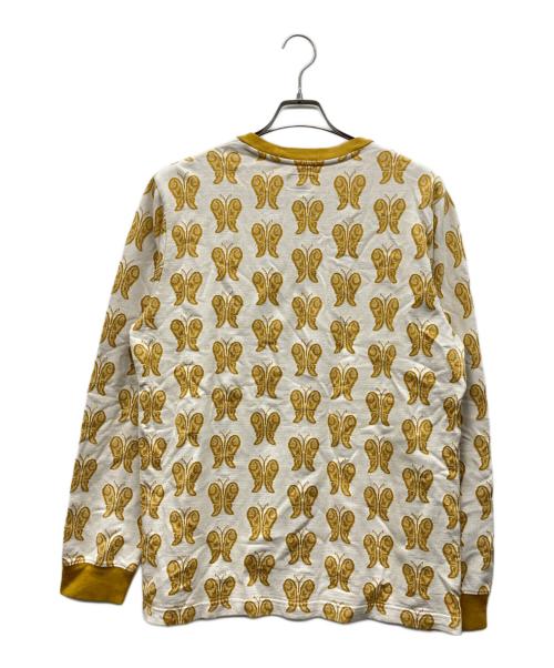 SUPREME（シュプリーム）Supreme (シュプリーム) Butterfly Jacquard Top イエロー サイズ:Mの古着・服飾アイテム