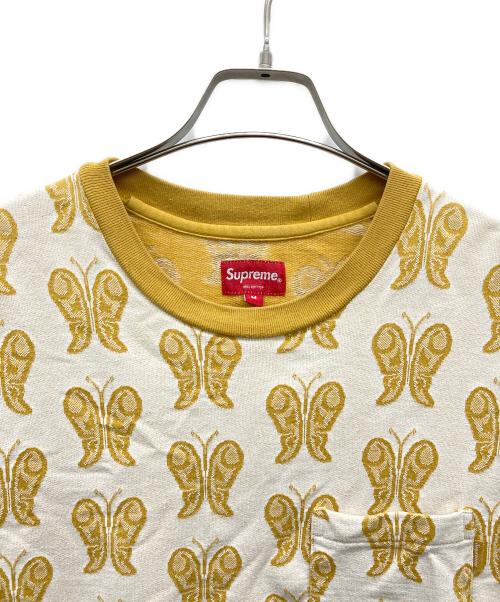 SUPREME（シュプリーム）Supreme (シュプリーム) Butterfly Jacquard Top イエロー サイズ:Mの古着・服飾アイテム