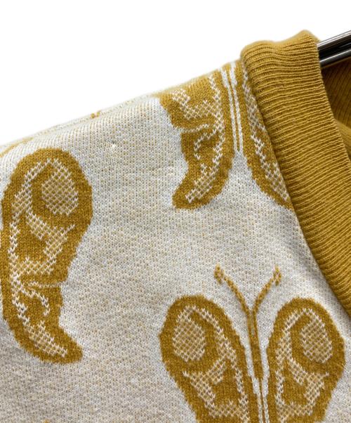 SUPREME（シュプリーム）Supreme (シュプリーム) Butterfly Jacquard Top イエロー サイズ:Mの古着・服飾アイテム