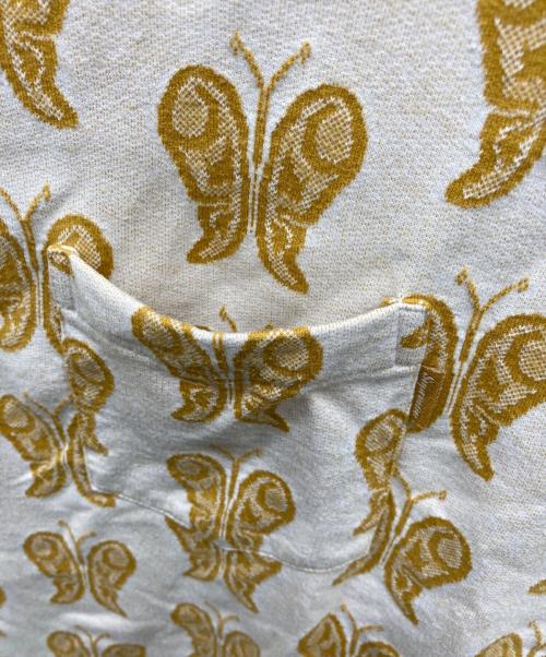SUPREME（シュプリーム）Supreme (シュプリーム) Butterfly Jacquard Top イエロー サイズ:Mの古着・服飾アイテム