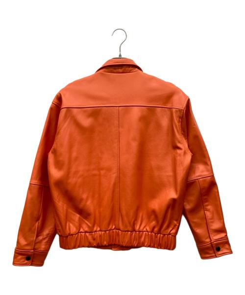 X-GIRL（エックスガール）X-girl (エックスガール) ZIPUP LEATHER JACKET オレンジ サイズ:1の古着・服飾アイテム