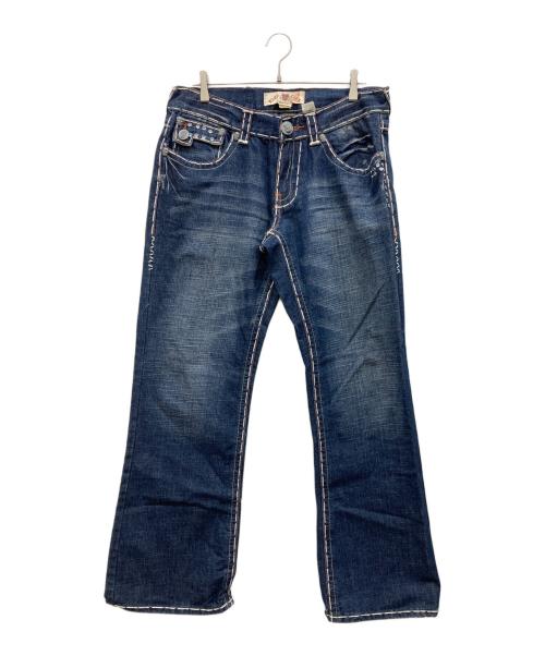 LAGUNA BEACH（ラグナビーチ）LAGUNA BEACH (ラグナビーチ) ステッチビジューデニムパンツ インディゴ サイズ:34の古着・服飾アイテム