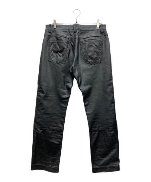 leatherworld（レザーワールド）Leatherworld (レザーワールド) レザーパンツ ブラック サイズ:34の古着・服飾アイテム