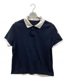 MONCLER（モンクレール）の古着「MAGLIA POLO MANICA CORTA」｜ネイビー