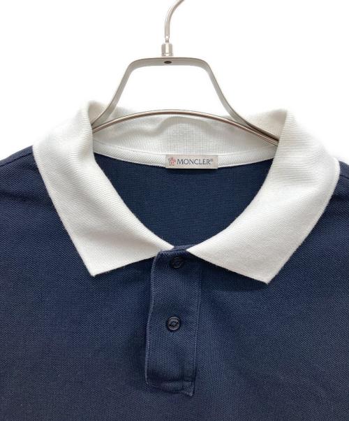 MONCLER（モンクレール）MONCLER (モンクレール) MAGLIA POLO MANICA CORTA ネイビー サイズ:Lの古着・服飾アイテム