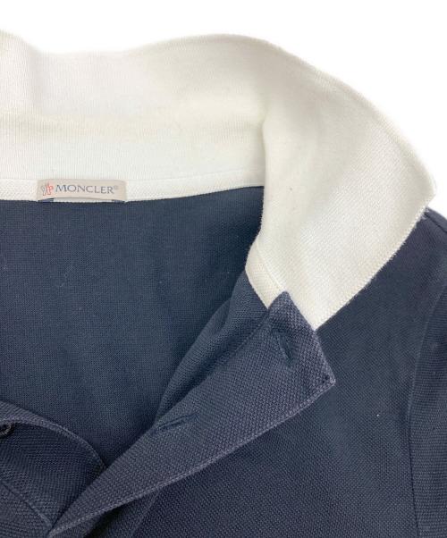 MONCLER（モンクレール）MONCLER (モンクレール) MAGLIA POLO MANICA CORTA ネイビー サイズ:Lの古着・服飾アイテム