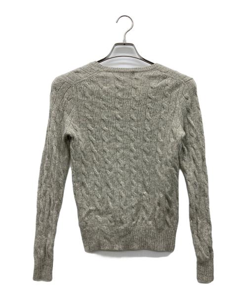 POLO RALPH LAUREN（ポロ・ラルフローレン）POLO RALPH LAUREN (ポロ・ラルフローレン) ケーブルニット グレー サイズ:Sの古着・服飾アイテム