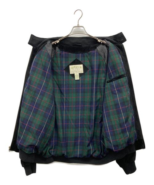 orvis（オービス）ORVIS (オービス) G9型スウェードレザージャケット ブラック サイズ:Lの古着・服飾アイテム