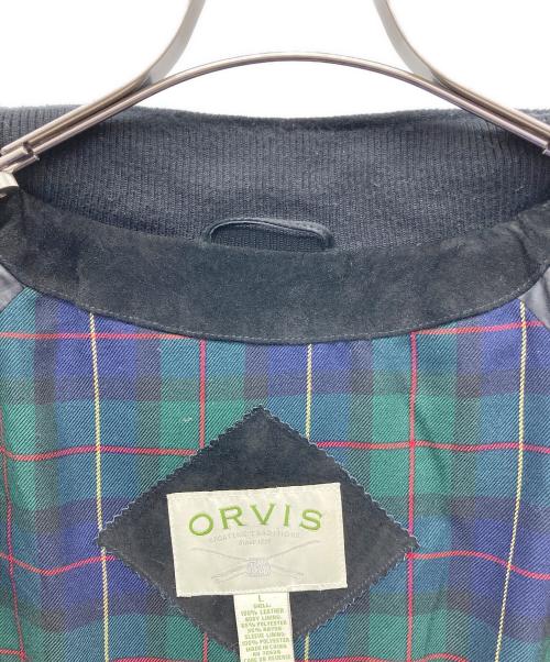 orvis（オービス）ORVIS (オービス) G9型スウェードレザージャケット ブラック サイズ:Lの古着・服飾アイテム