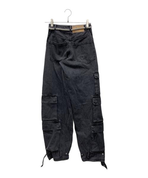 adidas（アディダス）adidas (アディダス) Adilenium デニムカーゴパンツ ブラック サイズ:23の古着・服飾アイテム