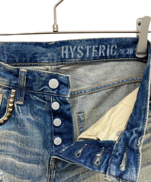 Hysteric Glamour（ヒステリックグラマー）Hysteric Glamour (ヒステリックグラマー) CPR加工デニムパンツ インディゴ サイズ:28inchの古着・服飾アイテム