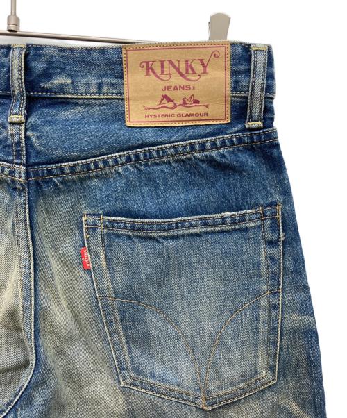 Hysteric Glamour（ヒステリックグラマー）Hysteric Glamour (ヒステリックグラマー) CPR加工デニムパンツ インディゴ サイズ:28inchの古着・服飾アイテム