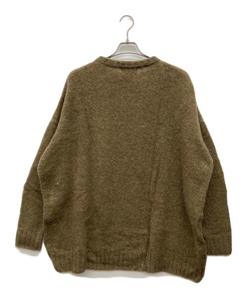 Hysteric Glamour（ヒステリックグラマー）Hysteric Glamour (ヒステリックグラマー) MIDDLE FINGER編込 プルオーバー ブラウン サイズ:FREEの古着・服飾アイテム